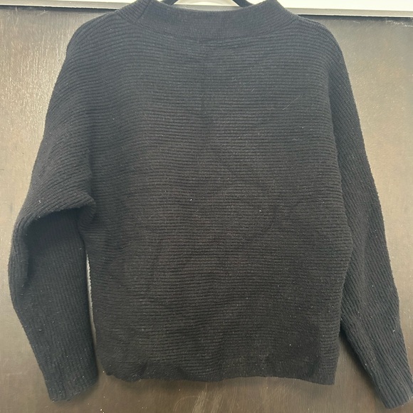 Black Ribbed Sweater - Picture 2 of 3